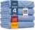 4 Pack Waterproof Reusable Heavy Absorbency Incontinence Bed Pads 34″x52″