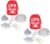 Ever Ready First Aid Adult and Infant CPR Mask Combo Kit with 2 Valves with Pair of Vinyl Gloves & 2 Alcohol Prep Pads – Red (2)