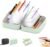 Waterproof Pill Pouch Set, Waterproof Pill Organizer Set with 14pcs Bags Inside, 7 to 14 Days of Meds & Medicine Crush-Resistant Shell, Portable Travel Pill Storage System for Holder Travel (Green)