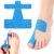 40 PCS Pre-Cut Bunion Corrector Kinesiology Tape for Big Toe Support, Breathable & Latex-Free Hallux Valgus & Hammer Toe Foot Relief Strips for Men & Women, Comfortable for Use with Shoes (Blue)