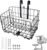 Knee Scooter Basket Accessory, Removable Wire Basket, Fits Most Knee Scooter Models, Easy Installation, Foldable Design, Black Metal Handlebar Mount