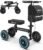 WHLICKS Foldable All Terrain Knee Scooter for Adults for Foot Injuries | Steerable Knee Walker with PU Wheels, Medical Knee Scooter for Broken Foot Injured, Lightweight Leg Scooter for Broken Ankle