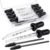 Teenitor 10pcs Glass Eye Dropper 8pcs Glass Pipettes Dropper and 2pcs Cleaning Tool, Droppers for Oils Bent and Straight Tips, 1ml Dropper for Liquid Essential Oils, Ear, Eye, Craft, Measuring