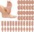 Moleskin Strips with Adhesive Blister Prevention Pads, Blister Bandages for Feet Mole Skin Tape Stickers for Heel Shoes Padding, 24 Sheets of 4 Shapes