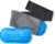 Reusable Ice Packs for Injuries – Hot & Cold Therapy Gel Pack Set of 2 with Wrap for Knee, Neck, Foot, Ankle, TMJ & Headaches by Cureve – Small Flexible Cold Compress for Plantar Fasciitis & Cramps