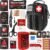 Survival First Aid Kit with Israeli-Style Bandage, Splint, Chest Seal for Tactical Molle Outdoor Emergencies, Black