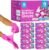 London Labs 4 Mil Pink Nitrile Gloves–Disposable Latex Free & Powder Free–Chemical Resistant, Rubber Gloves, Nial Supplies